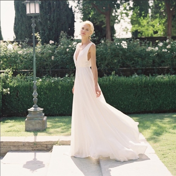 Joanna August Dresses & Skirts - BACKYARD WEDDING 💞JOANNA AUGUST JOPLIN SLIT BUTTON UP WEDDING